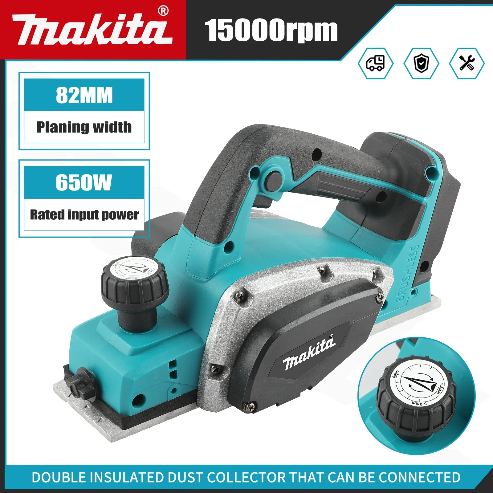 Planer Handheld Electric - DKP180 – аккумуляторный электрический рубанок с