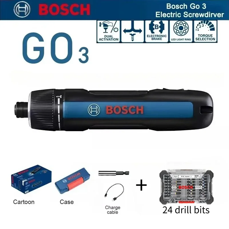 Power Tools Professional - Набор электрических отверток Bosch GO 3: